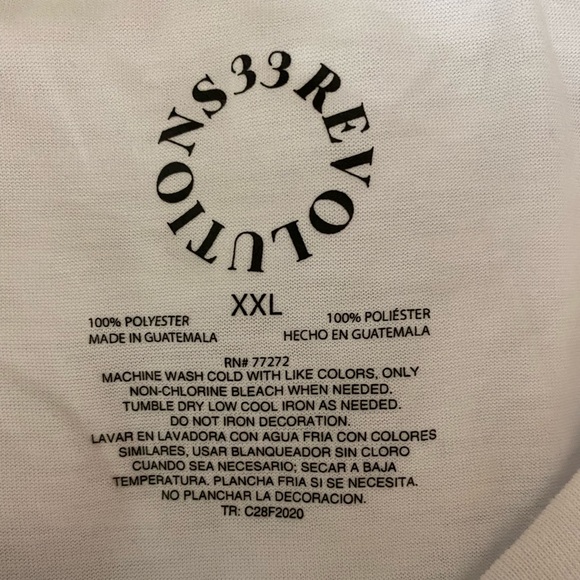 "Revolution33" Women's White Tee - Picture 3 of 4